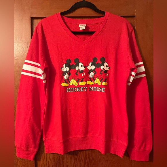 Disney Sweaters - Disney Red Mickey Mouse V-Neck Sweater